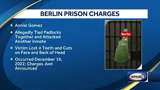 Inmate accused of assaulting another inmate with padlocks at FCI Berlin