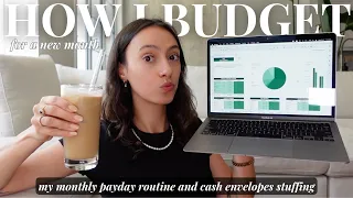 How I Budget For A New Month: cash budget, saving & investing, + credit cards | Monthly Money Reset