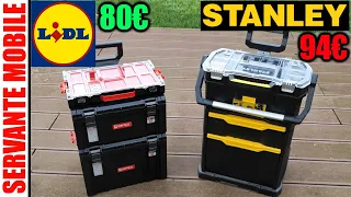 LIDL servante d'atelier mobile QBRICK PRO VS STANLEY Set de boîtes à outils (pas parkside)