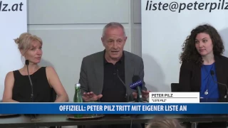 Offiziell: Peter Pilz tritt mit eigener Liste an