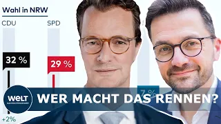 LANDTAGSWAHL NRW: Wüst oder Kutschaty? Umfragen versprechen ein knappes Rennen