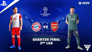 FC 24 - Bayern Munich vs Arsenal - Quarter Final - 2nd Leg - UEFA Champions League | PS5™ | 4K