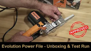 Evolution Precision File Power Sander - Unboxing, Assembly and First Use Test Run