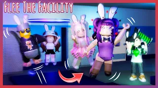 Flee the Facility pero NO podemos PARAR de SALTAR 🐇 Reto ft. #TeamGritón |🔨| ROBLOX