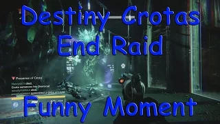 Destiny Crotas End Hard Raid Funny Moment - Crota Just Chillin' In The Crystal Room