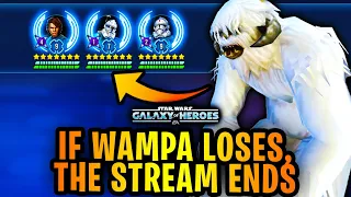 IF WAMPA LOSES, THE STREAM ENDS - 3v3 GRAND ARENA EDITION - Wampa Solo vs Relic 9 General Skywalker