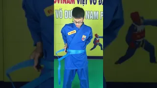 #Shorts Thử Thách Cách Thắt Đai Vovinam Việt Võ Đạo Đúng Trong 15 Giây I Nguyễn Đức Mẫn