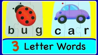 3 Letter Words List 🤔 | Phonics lesson | Reading Lesson | Learn with examples