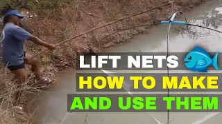 FISH LIFT NETS - HOW TO MAKE & USE A FISH LIFT NET