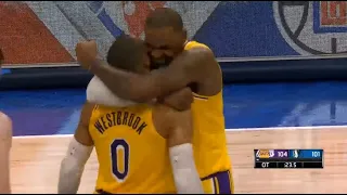 WILDEST GAME! Final Minutes of Lakers vs Mavericks Overtime Thriller! Two Game Winners!