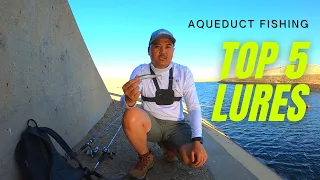 MY TOP 5 LURES FOR AQUEDUCT FISHING | Delta Mendota Canal | Striper Fishing