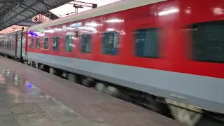 20840 Ranchi Rajdhani Express skipping Etawah at cautiously