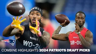 Ja'Lynn Polk, Javon Baker, Joe Milton III & 2024 Draft Picks Combine Highlights | 2024 NFL Draft