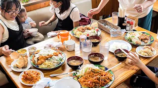 Huge Servings at the Japanese Restaurant!! Extra Large Fried Chicken and Fried Rice!