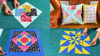 Look What I Sewed From Scraps Fabric ✅ 5 Ideas Patchwork Pillowcase For Beginners