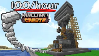 Minecraft Tutorial 1.18.2 | Iron Farm 100 per hour | Create Mod