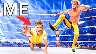 I Challenged a Pro Wrestler to a WWE Match!