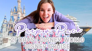 Packing for 3 WEEKS at Disney! | Prep and Pack With Me for Disney World