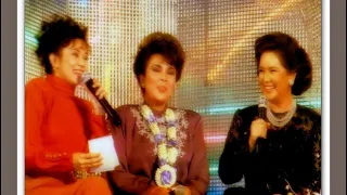 Vilma Santos With Susan Roces & Amalia Fuentes .Isang Gabi, Tatlong Reyna ng Pelikulang Pilipino.