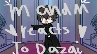 Magic and Mystery reacts to Dazai(⁠^⁠^⁠) WIP