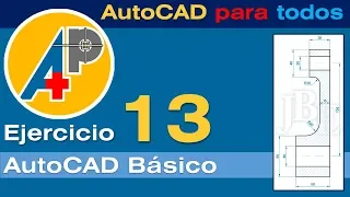 AutoCAD Básico - Ejercicio 13