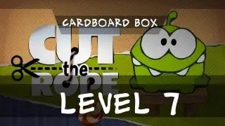 Cut the Rope Mac - Cardboard Box 3 Star Walkthrough Level 7 Gameplay 1-7