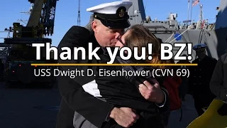 USS Dwight D. Eisenhower Ends 2016 with Families