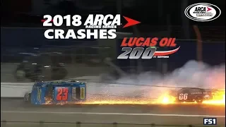 2018 ARCA Racing Series Crashes Lucas Oil 200 At Daytona