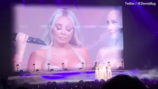 Video: Jesy Nelson cries as Little Mix bandmates sing to her in Milan