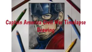 SPEED DRAWING - Chris Evans as Captain America from Captain America: Civil War