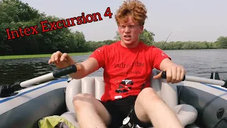 Intex Excursion 4 - Bass Fishing Test (She Popped)