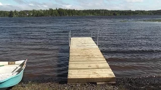 How to build a floating dock using barrels...  detailed step by step instructions