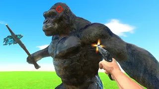 I Finding and Fighting King Kong | FPS Avatar Difficult Parkour - Animal Revolt Battle Simulator