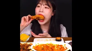 SUB)Cheese Rosé Tteokbokki, Gimbap, Deep-fried food Mukbang ASMR Eating Sounds#58