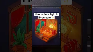 How to draw light in Procreate! 😱