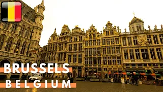 Brussels Belgium Walking Tour | 4K UHD 60FPS | Grand palace, Manneken Pis,City Center,Atomium 2022