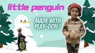 How to make a clay penguin | Little Penguin from Play-doh | Play-doh cartoons | Clay art for kids |