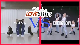 WJSN VS EVERGLOW  - LOVE SHOT (EXO)
