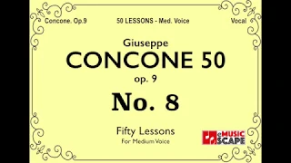 Concone 50, Op.9 No.8 (Medium Voice, 콘코네 중성용)