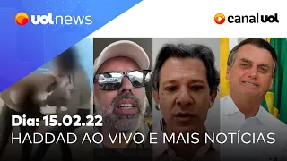 Bolsonaro na Rússia, Haddad fala de Lula e eleições; Allan dos Santos e Moraes e mais | UOL News