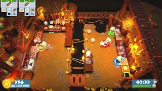 Overcooked 2 Level 2-4 4 stars. 4 players co-op