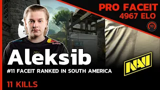 Aleksib plays with the new NAVI roster for the first time on FACEIT☢️ w/iM/jL/s1mple / CSGO POV