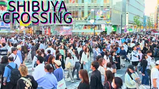 Super Busy Shibuya Crossing & Hachiko Square During Long Holiday in Shibuya, Tokyo Japan  4K 60fps