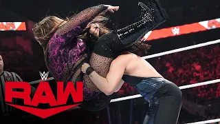 Raquel Rodriguez drops Nia Jax with a huge powerbomb