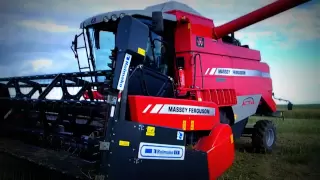 Czarne żniwa 2012-Harvest Raps/ Massey Ferguson ACTIVA 7244