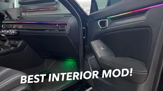 11th gen Civic gets the best interior mod | chasing ambient lights