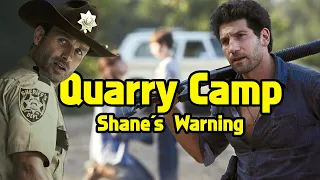 The Walking Dead Quarry Camp: Shane's Warning!