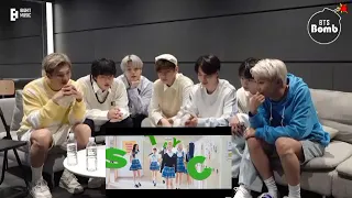 BTS reacting to Stayc stereotype mv