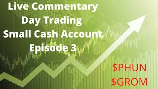 Live Day Trading Hot Stocks | Das Trader Pro | Live Commentary | $PHUN, $GROM | Halt Plays