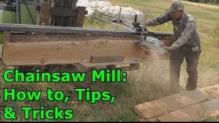 Chainsaw Mill: How To, Tips, & Tricks Cutting Boards & Lumber